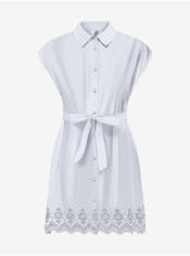 ONLY Biele dámske košeľové šaty ONLY Lou S