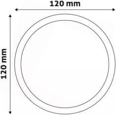 Avide Stropné svietidlo vide (9571005) panel prisadz.6W pr.12cm 4000K 420lm biela