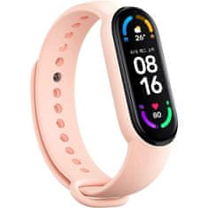 TopQ  Remienok pre Xiaomi Mi Band 5-6-7 svetlo ružový