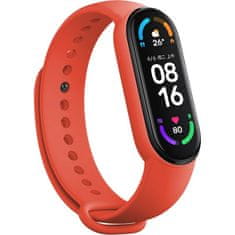 TopQ  Remienok pre Xiaomi Mi Band 5-6-7 červený