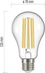 EMOS LED žiarovka Filament A67 17W E27 neutrálna biela