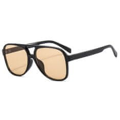 Techsuit Unisex Polarizované Slnečné Okuliare Aviator - Čierna / Žltá KP31154