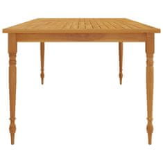 Petromila vidaXL Batavia stôl 200x100x75 cm tíkové masívne drevo