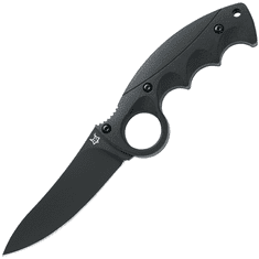 Fox Knives FX-621 B ALASKAN HUNTER lovecký nôž 11 cm, celočierna, G10, kožené puzdro