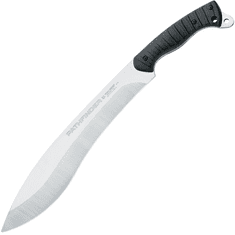 Fox Knives FX-679 PATHFINDER nôž do prírody 35 cm, čierna, FRN + guma, kožené puzdro