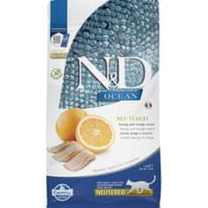 N&D OCEAN Cat GF Herring & Orange Neutered Adult 1,5 kg