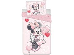 Jerry Fabrics Posteľné obliečky Minnie Mouse Heart Balloons