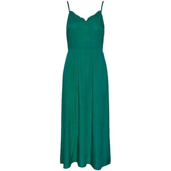 Pieces Dámske šaty PCNYA Long Line Fit 17135286 Pepper Green