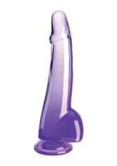 Pipedream Pipedream King Cock Clear 10" Cock with Balls purple dildo