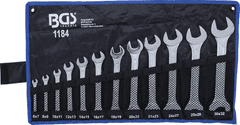 BGS technic Sada obojstranných vydlicových kľúčov, 6x7 - 30x32mm, 12ks, DIN 3110