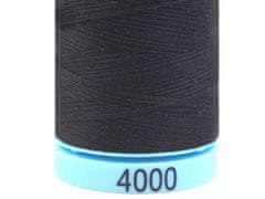 Bavlnené nite 400 m Etiketné č.50 Triana Amann - Black (5 ks)