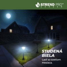 STREND PRO GARDEN Lampa Strend Pro Garden, reťaz, ohrada, plot do záhrady, 2x solárne svietidlo, 1x LED, 16,5x16,5x71,5 cm