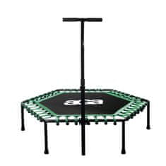 Aga FITNESS Trampolína 130 cm Zelená + držadlo