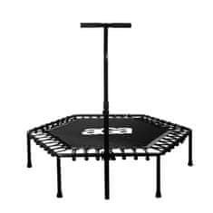 Aga FITNESS Trampolína 130 cm Čierna + držadlo