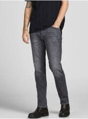 Jack&Jones Šedé pánske straight fit rifle Jack & Jones Tim 32/34