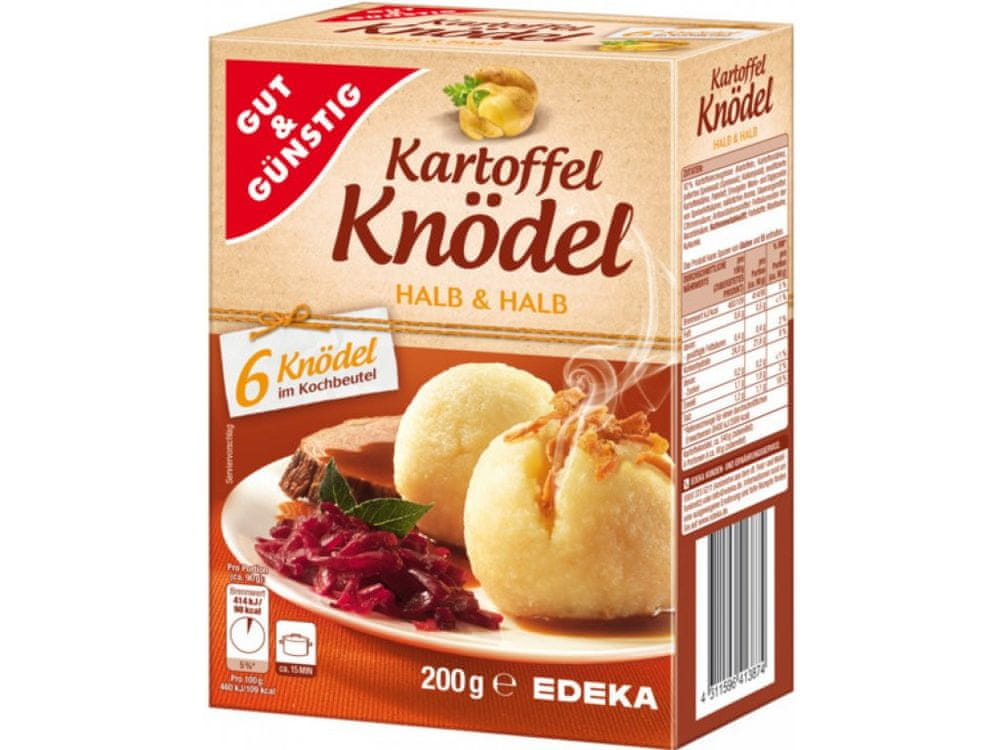 G&G Zemiakové knedle vo varných vreckách 200g