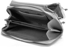 VIVVA® Dámska mini kabelka cez rameno v kompaktnej veľkosti (11 cm x 17,8 cm x 5 cm) – šedá farba | OPUBAG