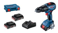 BOSCH Professional Aku skrutkovač Cordless Drill Driver GSB18V50+3x2.0+Lca (1xGBA 18V 2.0Ah) (0.601.9H5.121)