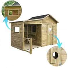 4iQ Detský drevený záhradný domček