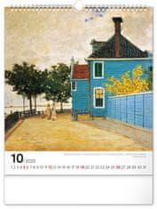 Notique Nástenný kalendár Claude Monet 2025, 30 x 34 cm
