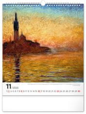 Notique Nástenný kalendár Claude Monet 2025, 30 x 34 cm