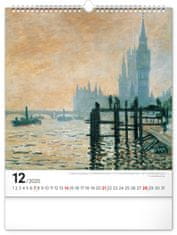 Notique Nástenný kalendár Claude Monet 2025, 30 x 34 cm