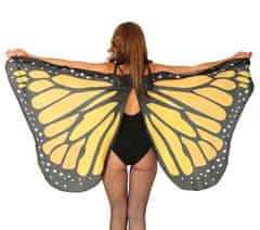 Guirca Dámský plášť motýlie krídla oranžové 170x80cm