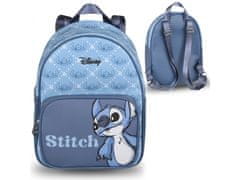 Disney Stitch Disney Modrý, malý kožený batoh 33x11x25cm 