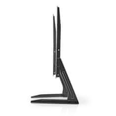 Nedis Pevný stojan na TV stolík | 13-70 " | Maximálna podporovaná hmotnosť obrazovky: 50 kg | Nastaviteľná prednastavená výška | Oceľ | Čierna 