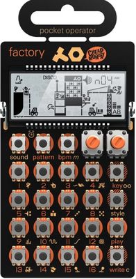 moderní syntezátor tennage engineering po PO-16 factory polyfonie zvuky kapesní velikost displej snadné ovládání tlačítka minimalistický design