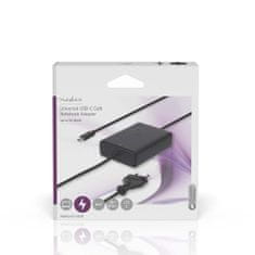 Nedis Adaptér pre notebook | GaN | 45 W | 5 / 9 / 12 / 15 / 20 V DC | 2,25 / 2,33 / 2,92 / 3,0 A | Používa sa pre: Notebook / Smartphone / Tablet | Euro / typ C (CEE 7/16) 