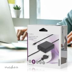 Nedis Adaptér pre notebook | GaN | 45 W | 5 / 9 / 12 / 15 / 20 V DC | 2,25 / 2,33 / 2,92 / 3,0 A | Používa sa pre: Notebook / Smartphone / Tablet | Euro / typ C (CEE 7/16) 