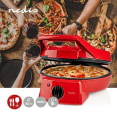 Nedis Pizza Maker & Grill | 30 cm | Nastaviteľná regulácia teploty | 1800 W 