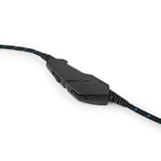 Nedis Herné slúchadlá | Cez ucho | Stereo | USB Type-A / 2x 3,5 mm | Skladací mikrofón | 2,20 m | LED 
