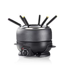 Nedis Fondue Set | 6 osôb | 2,3 l | Nastaviteľná regulácia teploty | 800 W | Cool touch rukoväť(y) | Protišmykové dno | Ochrana proti prehriatiu 