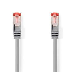 Nedis Sieťový kábel CAT6 | RJ45 Samec | RJ45 Samec | S/FTP | 0,15 m | Okrúhle | LSZH | Šedá | Označenie 