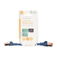 Nedis Sieťový kábel CAT6 | RJ45 Samec | RJ45 Samec | S/FTP | 0,15 m | Okrúhle | LSZH | Modrá | Označenie 