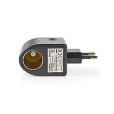 Nedis Eluttag adaptér | Euro / Typ C (CEE 7/16) | 100 - 240 V AC 50/60 Hz | 12 V DC | 6 W | Strömadaptér | 0,3 A | Svart | Plast 