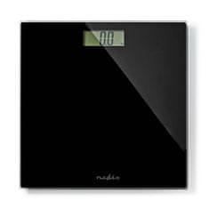Nedis Osobná váha | Digitálny | Čierna | Tvrdené sklo | Maximálna nosnosť: 150 kg 