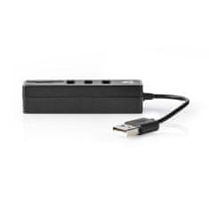 Nedis USB hub | USB A Samec | USB-A samica | 3-portový(é) port(y) | USB napájanie | SD a MicroSD / 3x USB 