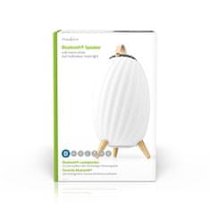 Nedis Bluetooth reproduktor s náladovým osvetlením | 6 hodín | Ambientný dizajn | 60 W | Mono | RGB / teplá biela | IPX5 | Synchronizovateľné | Sivá/Biela 