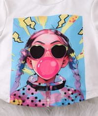 EXCELLENT 2-dielny set tričko a nohavice veľkosť 104 - Dievča s vrkočmi
