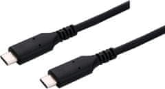C-Tech kábel USB4.0 Type-C, M/M, 40Gbps, PD 100W, 1m, čierna