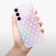 iSaprio Silikónové puzdro - Stars Pattern - white pre Samsung Galaxy A35 5G