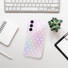 iSaprio Silikónové puzdro - Stars Pattern - white pre Samsung Galaxy A35 5G