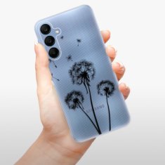 iSaprio Silikónové puzdro - Three Dandelions - black pre Samsung Galaxy A25 5G