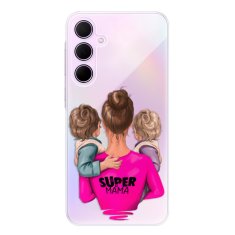 iSaprio Silikónové puzdro - Super Mama - Two Boys pre Samsung Galaxy A55 5G