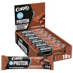 CORNY proteínová tyčinka 30% mliečna čokoláda 18 x 50 g