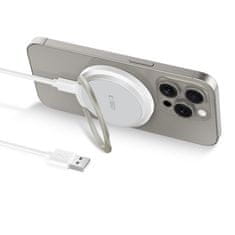 Tech-protect A33 MagSafe bezdrôtová nabíjačka 15W, biela