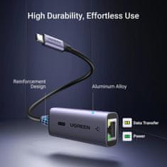 Ugreen CM648 sieťový adaptér USB-C / RJ45 2.5G, šedý